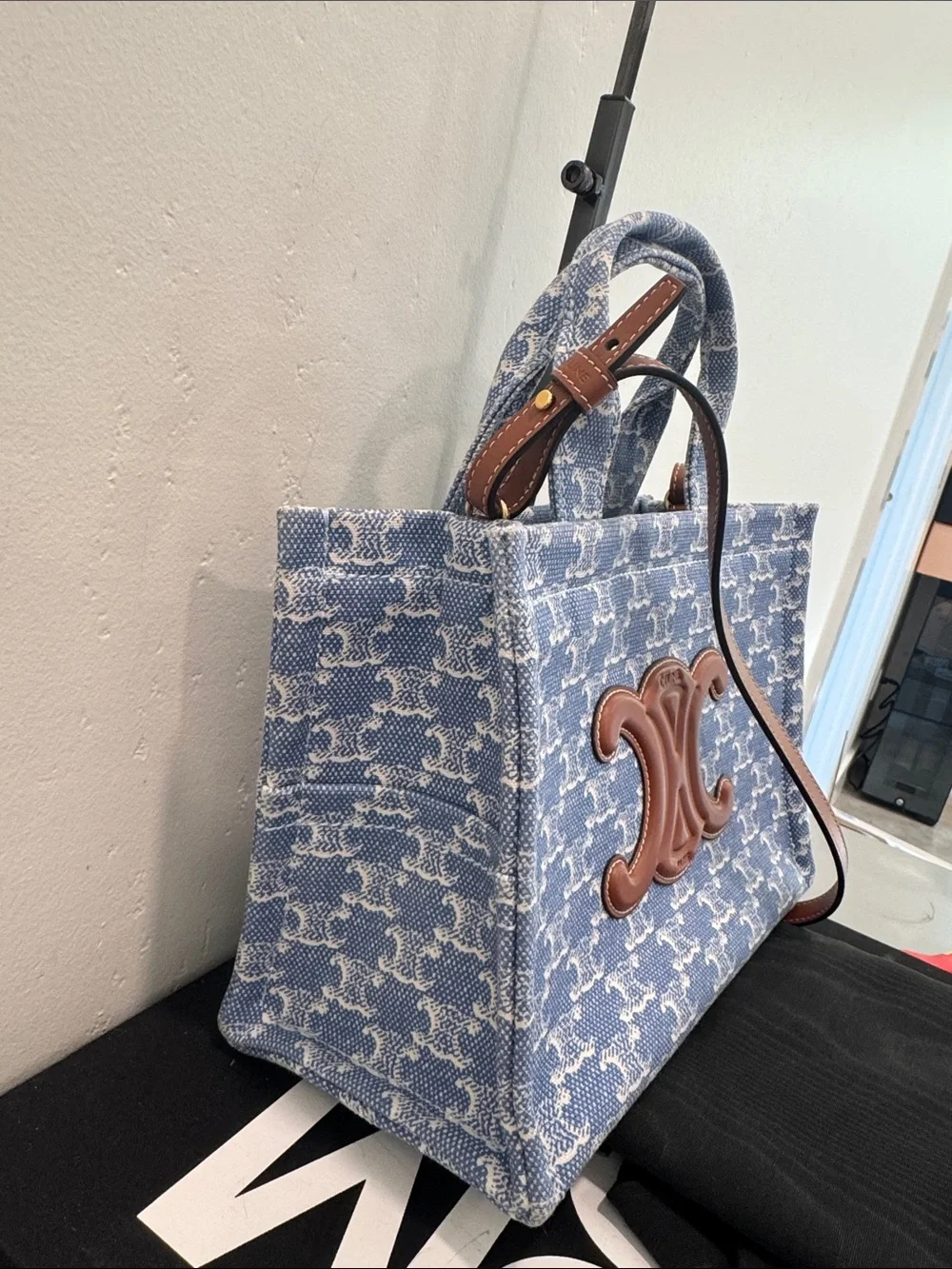 Celine denim Cabas Thais Tote